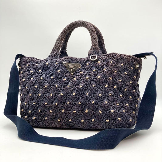 Prada 1BG889 Raffia Pom-pom Ca - 1