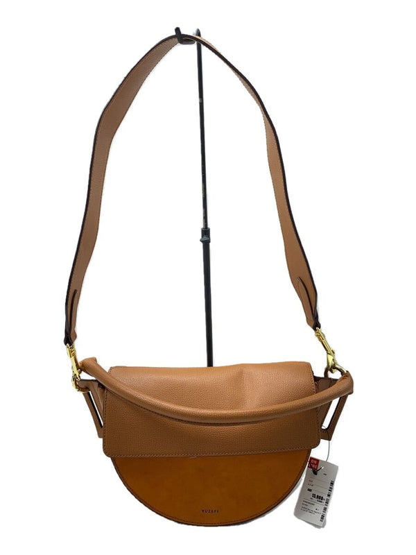 Yuzefidip Tote Bag Half-moon Bag 2-way Leather Handbag Brown Stylish Everyday