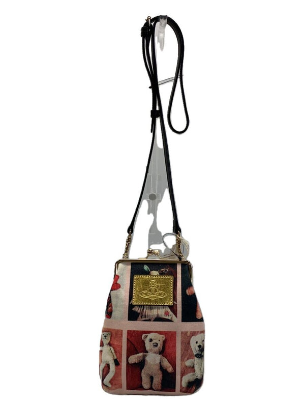 Canvas Teddies Peggy Teddy Bear Coin Purse Pink Canvas