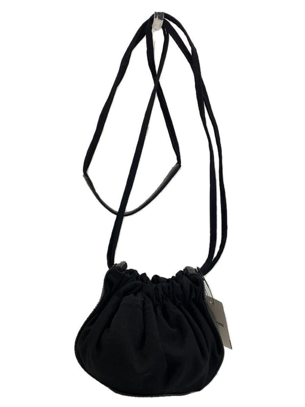 Cotton Shoulder Bag Black Yellow Drawstring Bag I13-880 Casual Everyday Tote