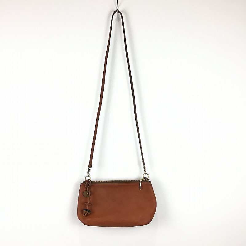 Pallas Palace Leather Shoulder Pouch Brown Cowhide Toka Brown K811102y452