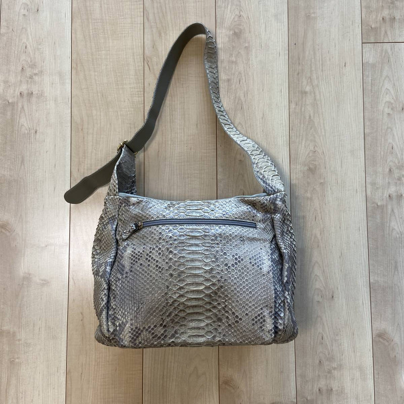 Besozzi Italian Handbag Python Leather Snake Skin Designer Bag Fashion Tote