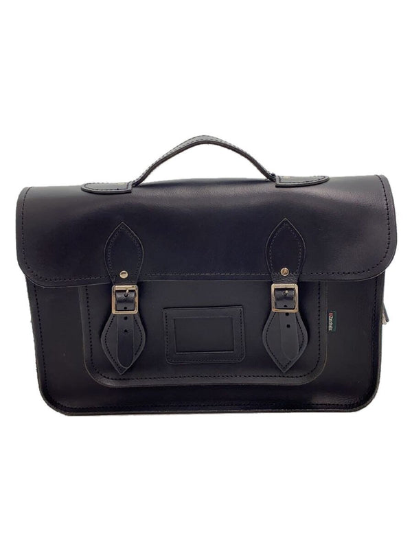 Satchel Bag Black Leather Shoulder Bag Classic Handmade Uk Everyday Use