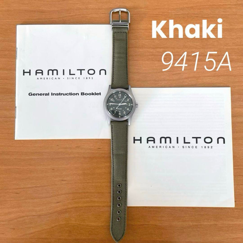 Khaki 9415a Hand-winding Watch Vintage Style Swiss Made Mechanical