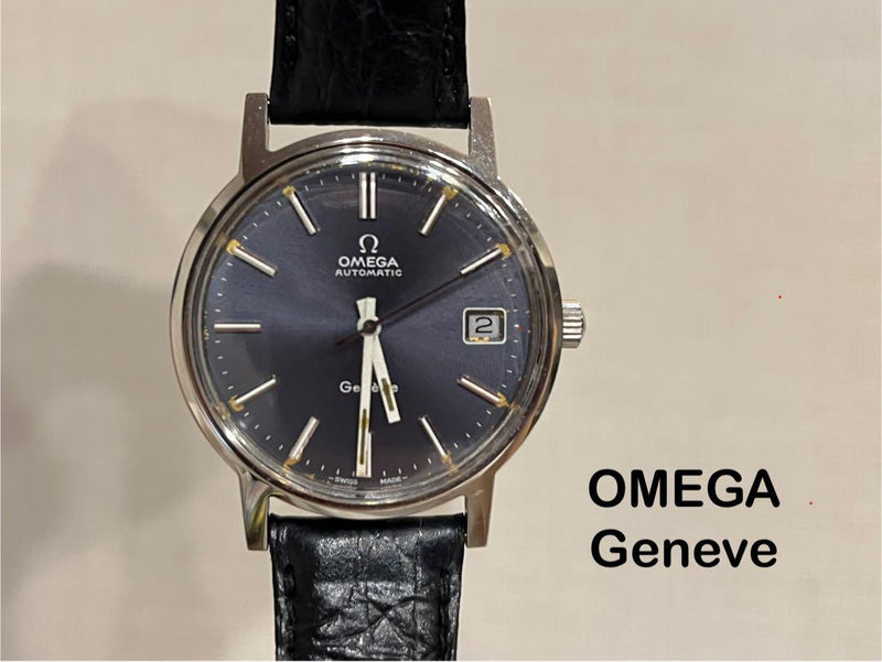 Omega Geneve Wristwatch (1970s) Vintage Watch Steel Case Collectible