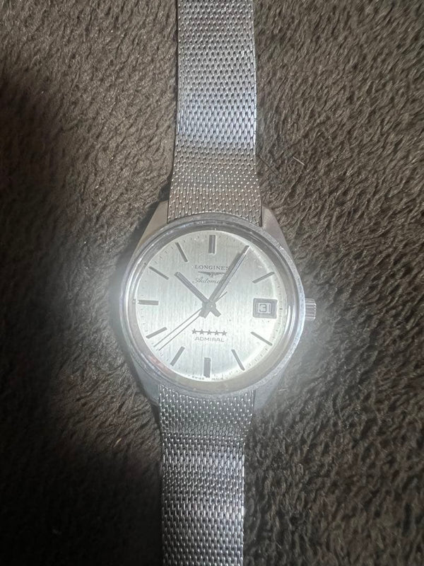 Longines Admiral 5 Star Automatic Watch Vintage Working Mens Dress Watch Swiss