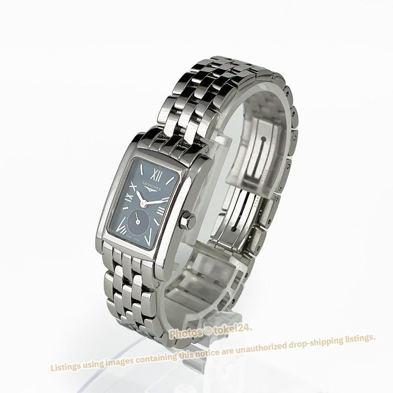 Longines Dolcevita Watch L5.155.4 Navy Dial Quartz Movement Womens Dress Watch