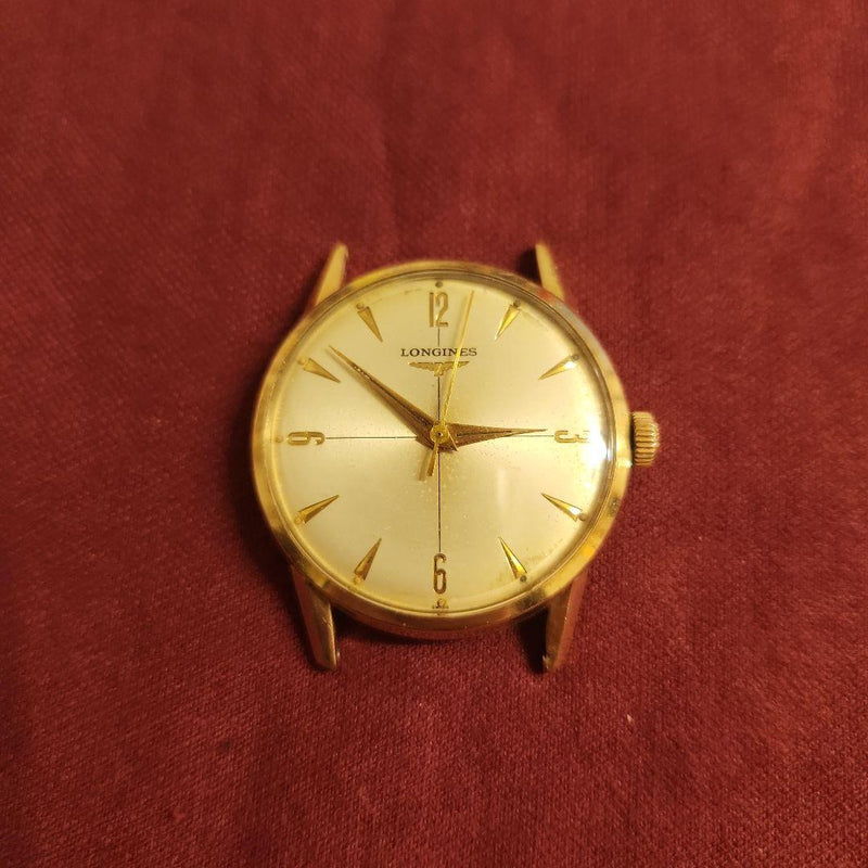 Longines Hand-wound Watch Gold-plated Case Vintage Mechanical Dress Watch