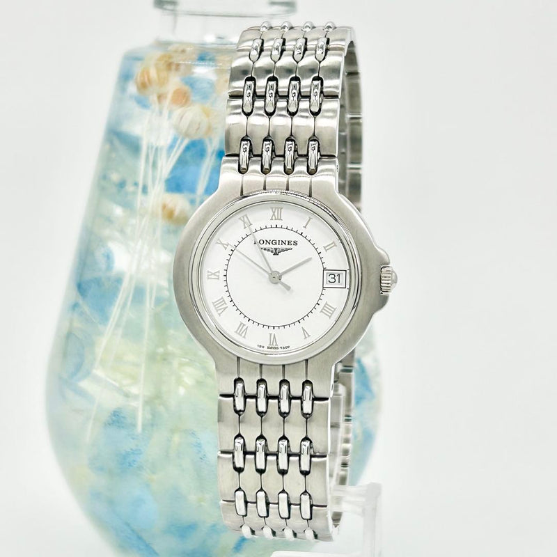 Longines 25616917 Vintage Quartz Watch Swiss Made Classic Style Analog Display