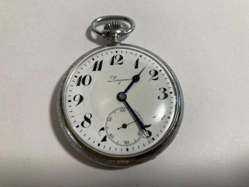 Longines Pocket Watch Gold-plated Mechanical Open Face Collectible Timepiece