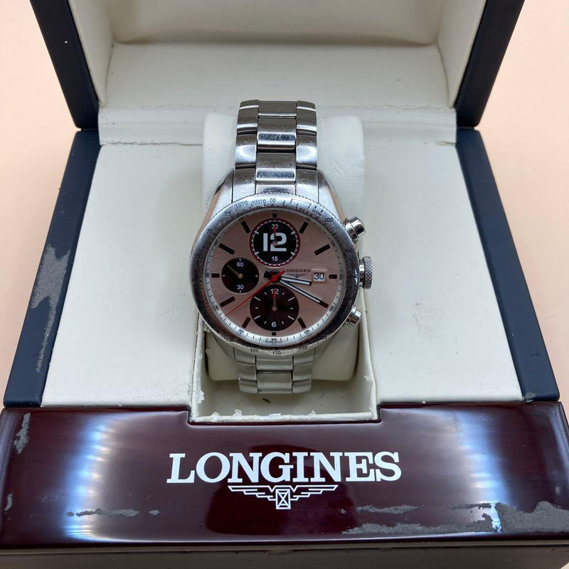 Longines Grandvitesse L667 Automatic Chronograph Watch Swiss Made Mens Steel