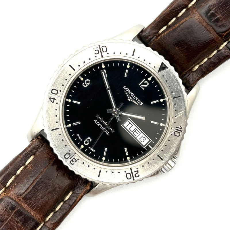 Longines Admiral Five Star L3.600.4 Automatic Watch Stainless Steel Vintage