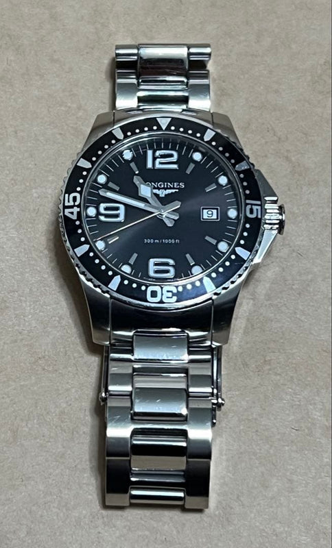 Longines Hydroconquest Watch Swiss Made Automatic Diver Stainless Steel Mens
