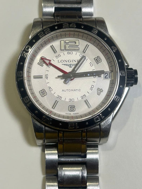 Longines Admiral Automatic Watch Silver-white Dial Stainless Steel Mens