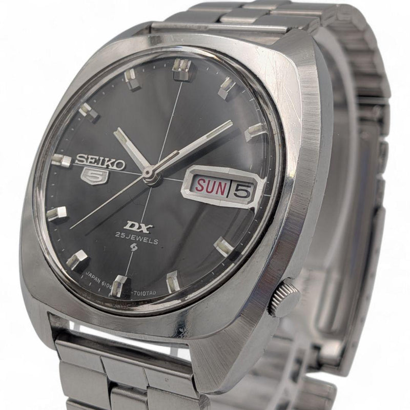 5 Dx Automatic 6106-7010 Watch 25 Jewels Vintage 1968 Suwa Mens Wristwatch