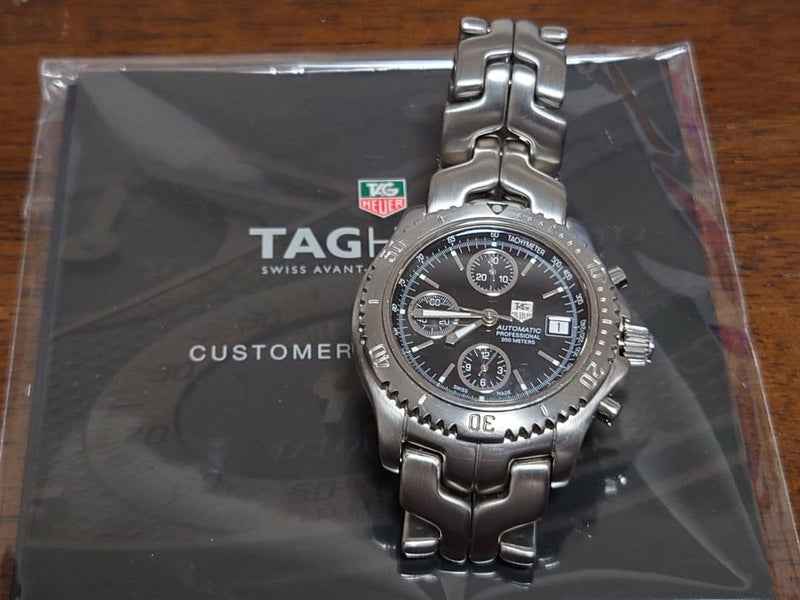 Tag Heuer Link Automatic Ct2111 Slbk Mens Watch Stainless Steel Swiss Made