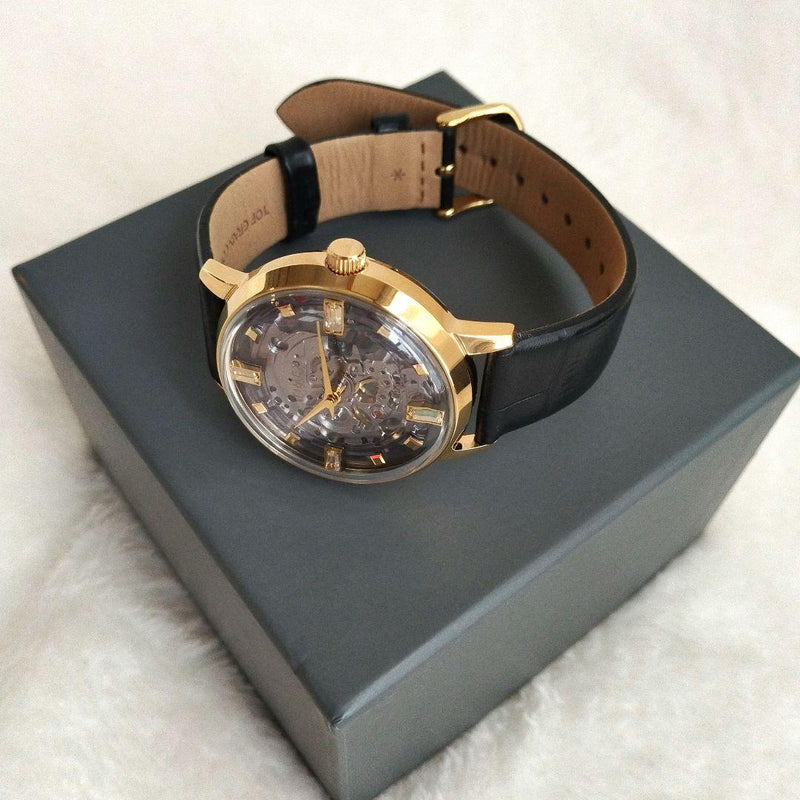 Timex Unveil Automatic 38mm Skeleton M108 Mens Watch Mechanical Stainless Steel