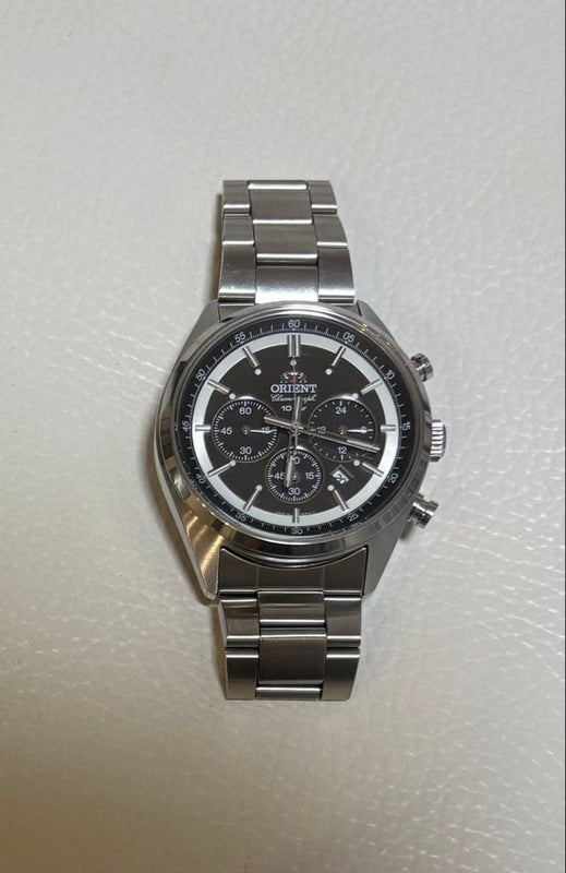 Neo 70s Solar Chronograph Watch Mens Vintage Style Solar Powered