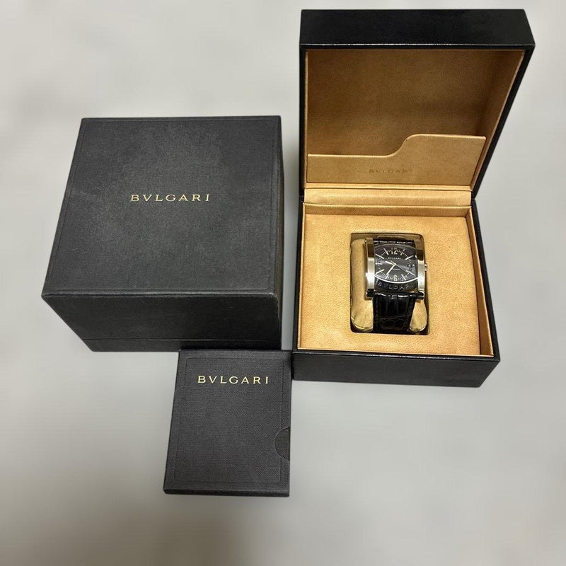 Bvlgari Assioma Aa48s Automatic Wristwatch With Box Mens Luxury Watch Working