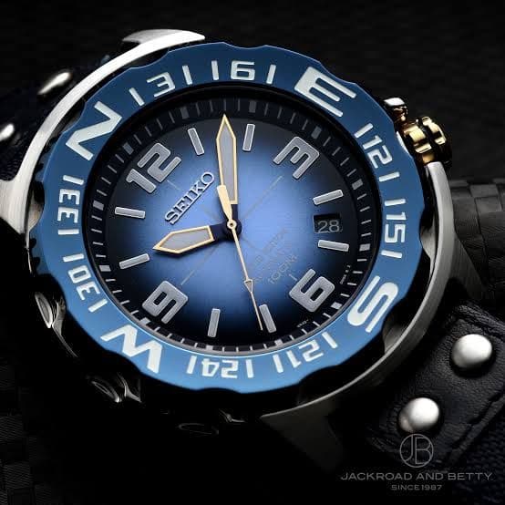 Blue Monster Limited Edition Automatic Dive Watch Mens Stainless Steel