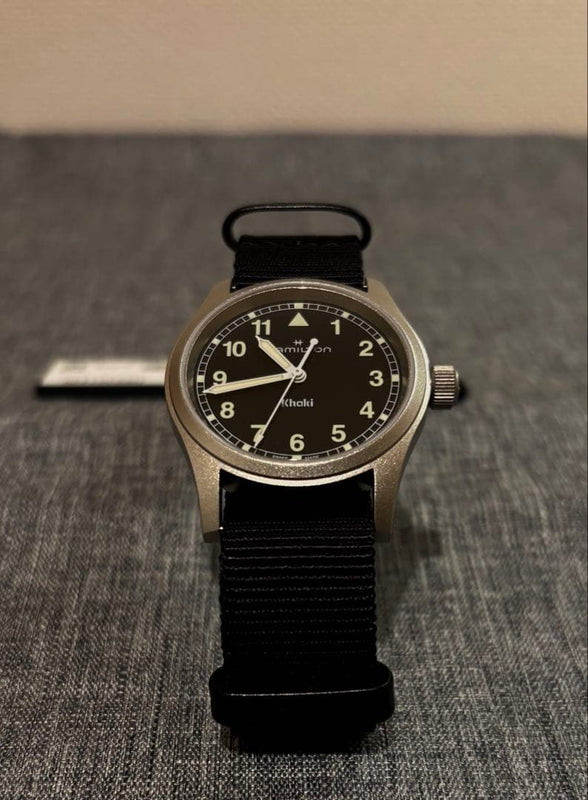 Hamilton Khaki Field Automatic Watch Box Papers Mens Analog Military Style