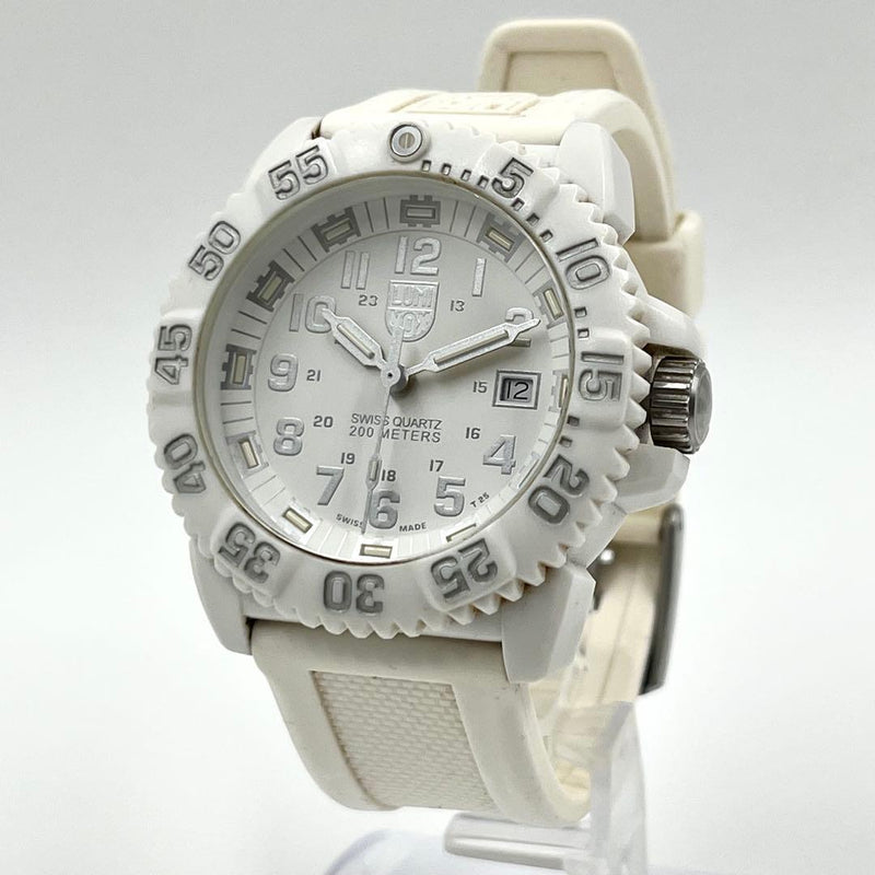 Luminox Navy Seals Whiteout 3050 Watch Diver Quartz Swiss Made Tritium