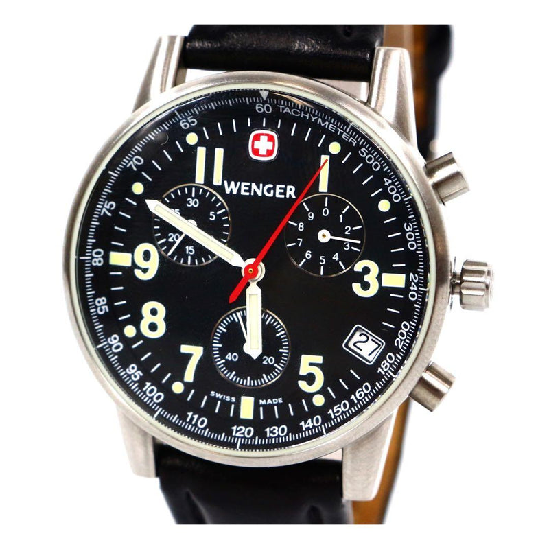 Wenger 7082x Qingdao Model Watch Quartz Analog New Battery Swiss Made Classic