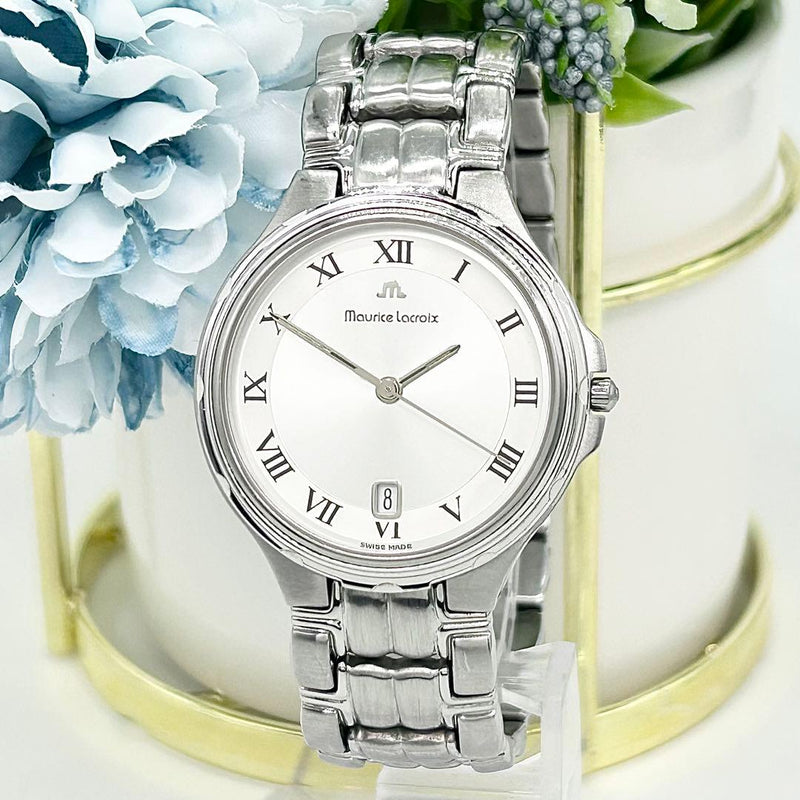 Maurice Lacroix 69515 Quartz Watch Swiss Made Stainless Steel Analog Luxury