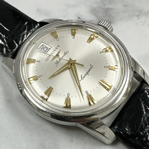 Longines Conquest L1.611.4 Automatic Wristwatch 35mm Serviced Mens Watch Steel