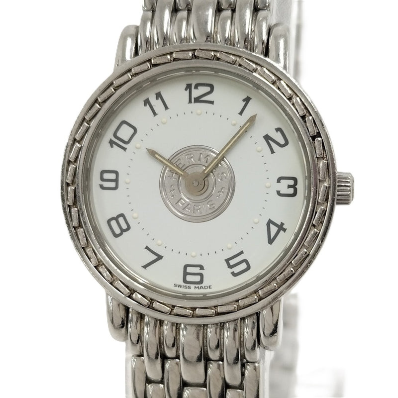 Hermes Serie Womens Watch Quartz White Dial Se4.210 Swiss Made Luxury Timepiece