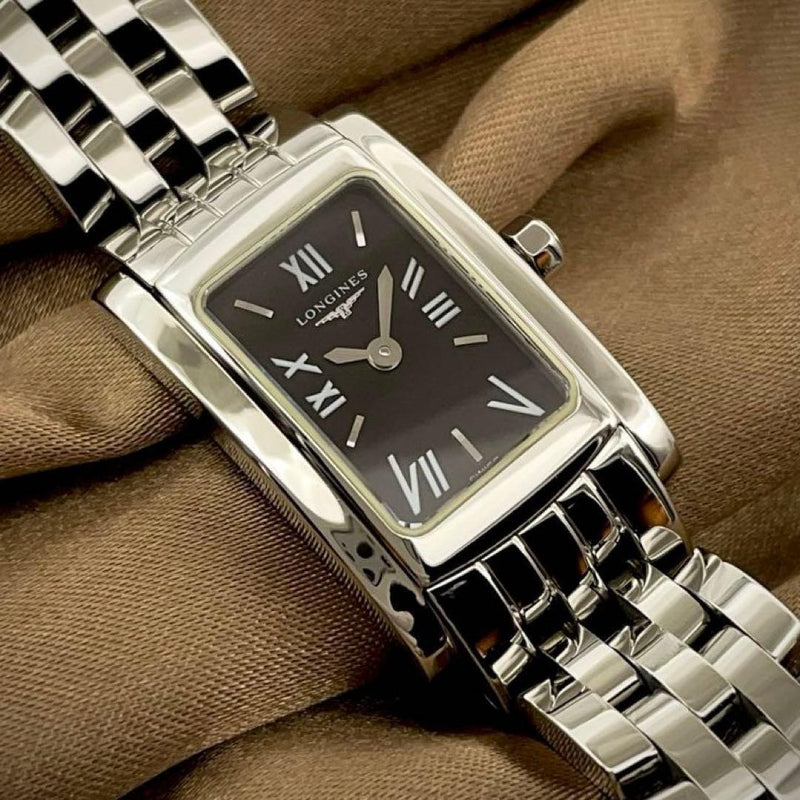 Longines Dolce Vita L5.158.4 Womens Quartz Watch Rectangular Serviced New