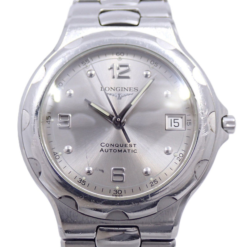Longines Conquest Automatic Mens Watch Silver Dial Stainless Steel Bracelet