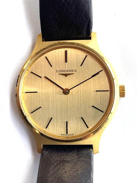 Longines Hand-wound Watch 17 Jewels Gold Stainless Steel Vintage Antique