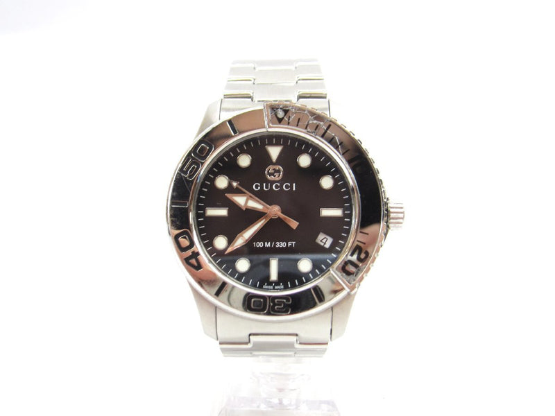 Gucci Diver 126.2 Ya126277 Quartz Watch Cracked Mens Wristwatch Luxury
