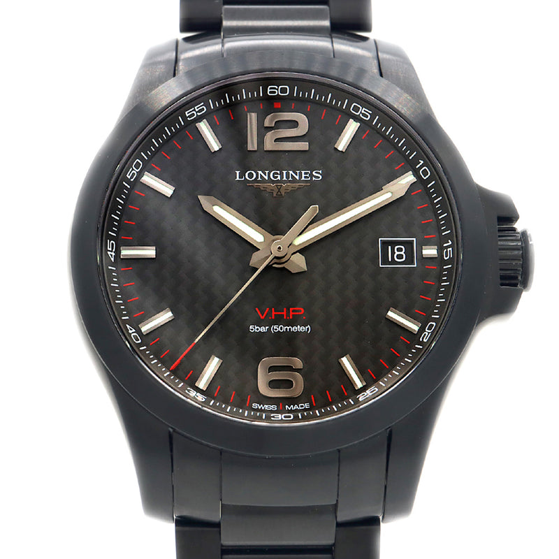Longines Conquest Vhp L3.716.2 Quartz Watch Stainless Steel 50m Water Resistant