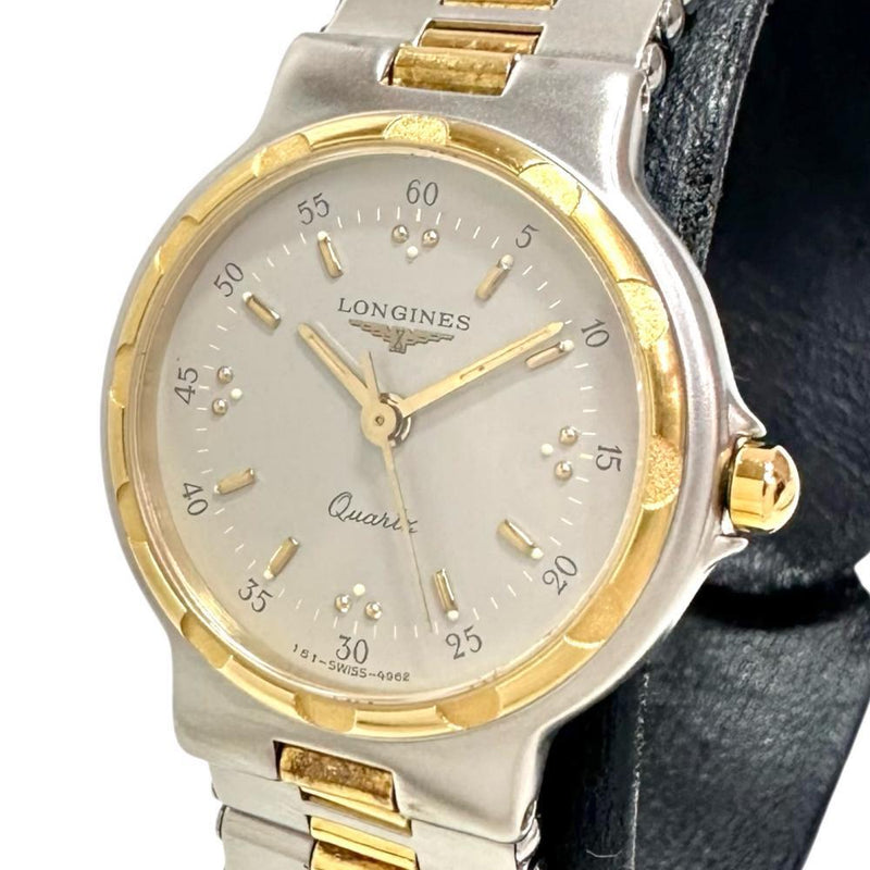 Longines Conquest 21728928 Ladies Watch Stainless Steel Gold Plated Quartz