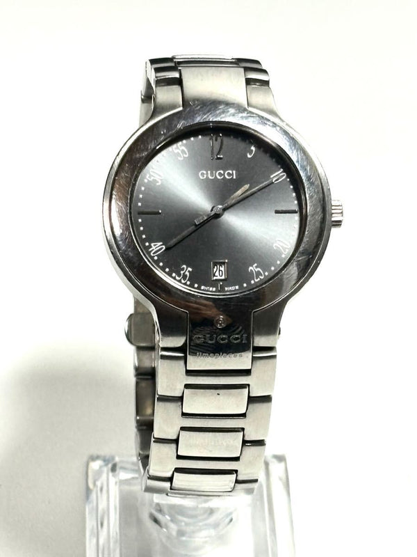 Gucci 8900m Watch Mens Quartz Silver Stainless Steel Wristwatch Fashion Luxury