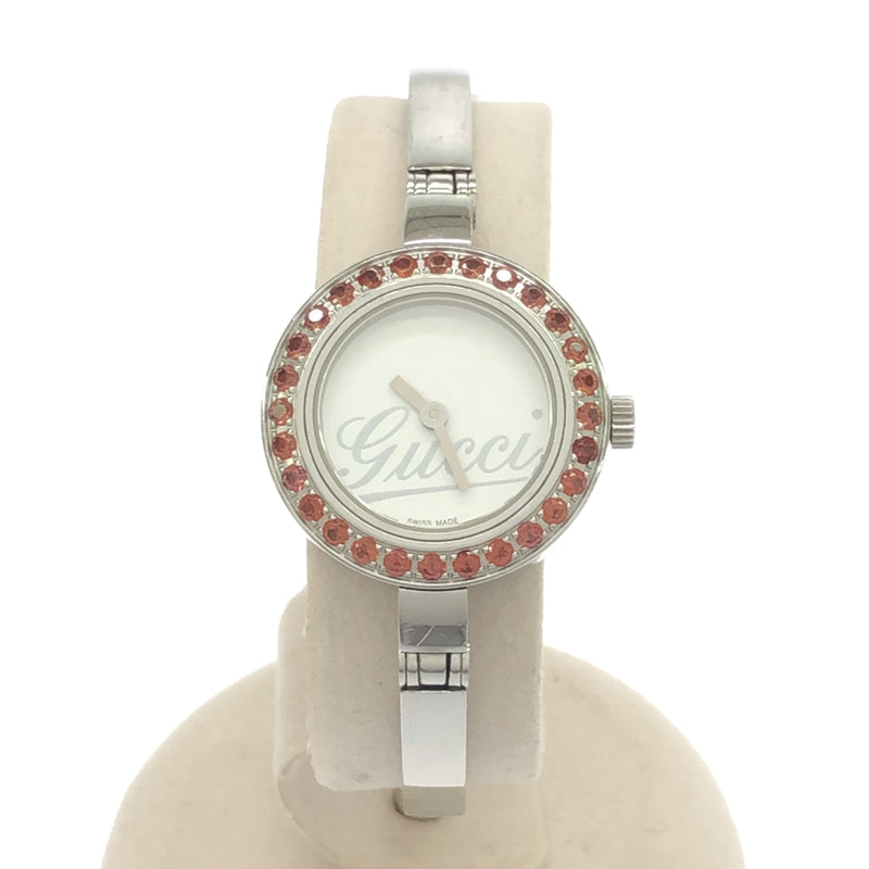 Gucci 105 Quartz Watch Womens White Dial Wristwatch New Battery (2025). Working