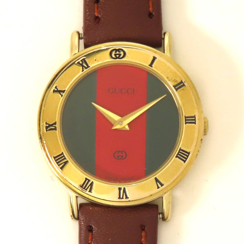 Gucci Sherry Line 3000l Quartz Watch Womens/boys Working Vintage Gold-tone