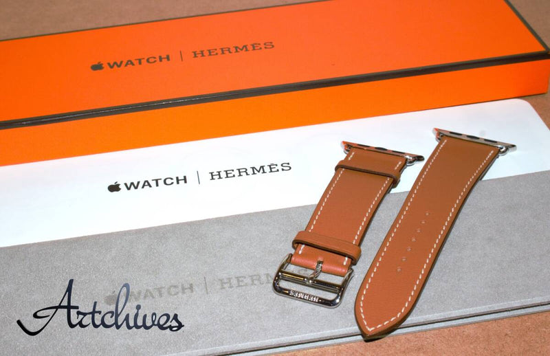 Hermes Apple Watch Band Vrs-60 Leather Replacement Strap Iwatch Series Wristband