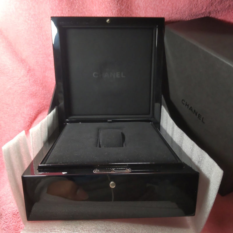 Chanel Watch Box Case Premium Extra Large Black Presentation Empty Official Box