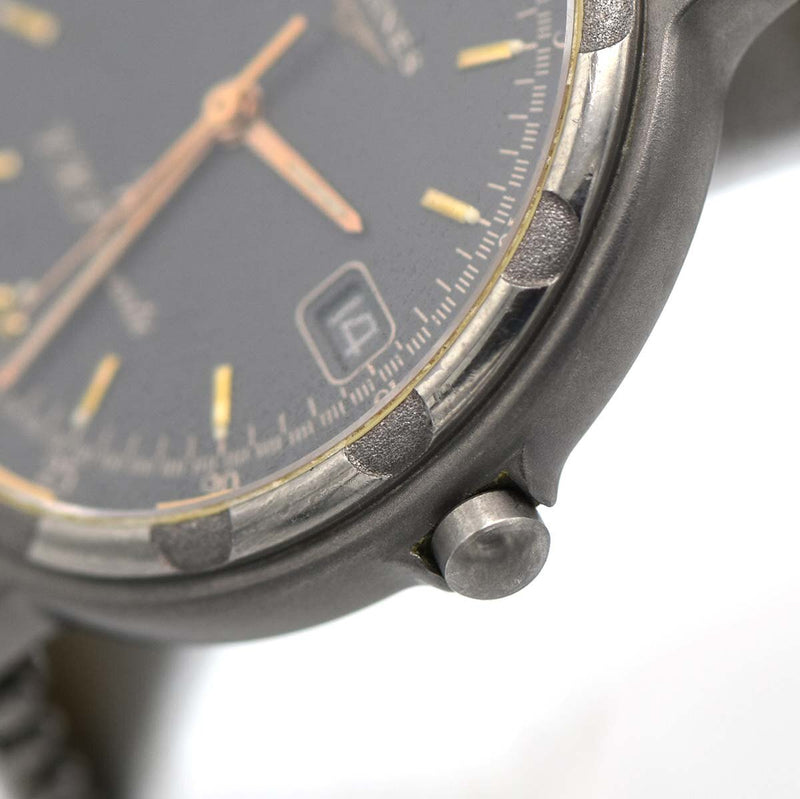 Longines Conquest Titanium Quartz Watch Gray Dial H18226 Pre-owned Battery 2025