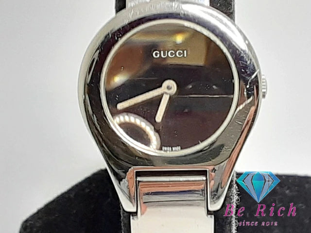 Gucci Womens Watch 6700l Silver Stainless Steel Bangle Bracelet Analog Quartz