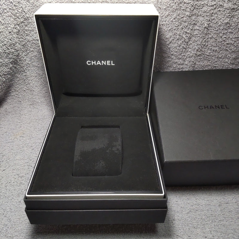 Chanel Watch Box 018 Genuine Official Empty Box White Inner Black Outer