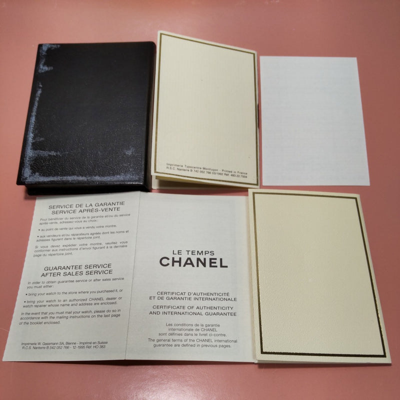 Chanel Guarantee Card Booklet International Warranty Book Case + Unfilled Bonus