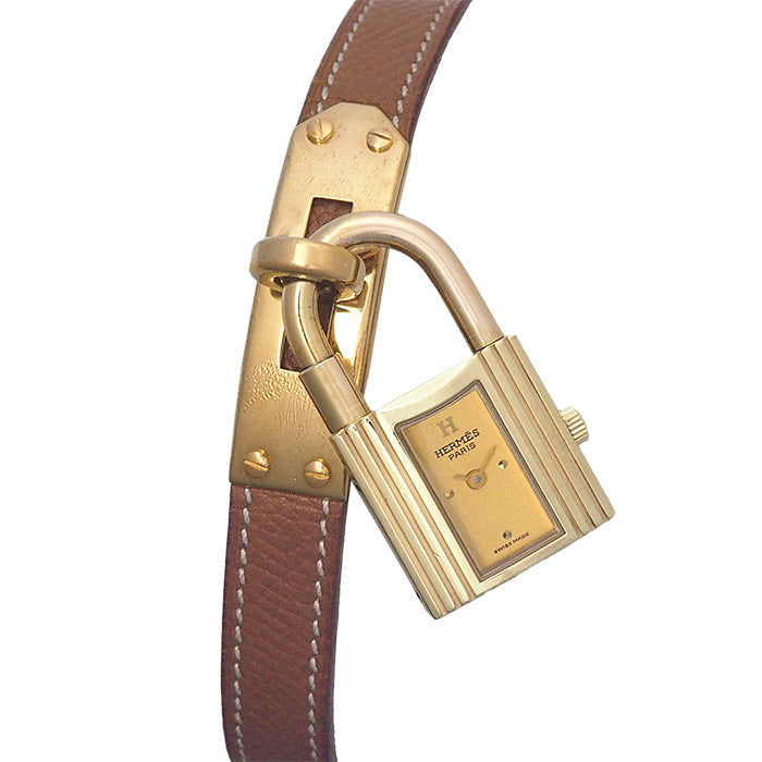Miura Hermes Kelly Watch X Engraving Quartz New Battery Womens Luxury Wristwatch