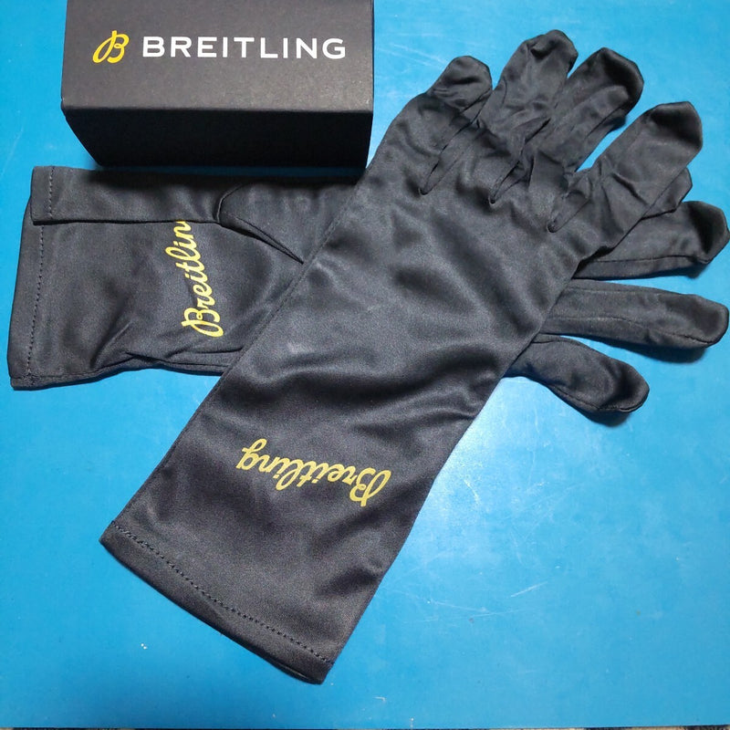 Breitling Gloves Size M With Case Leather Motorcycle Gloves Protective Driving