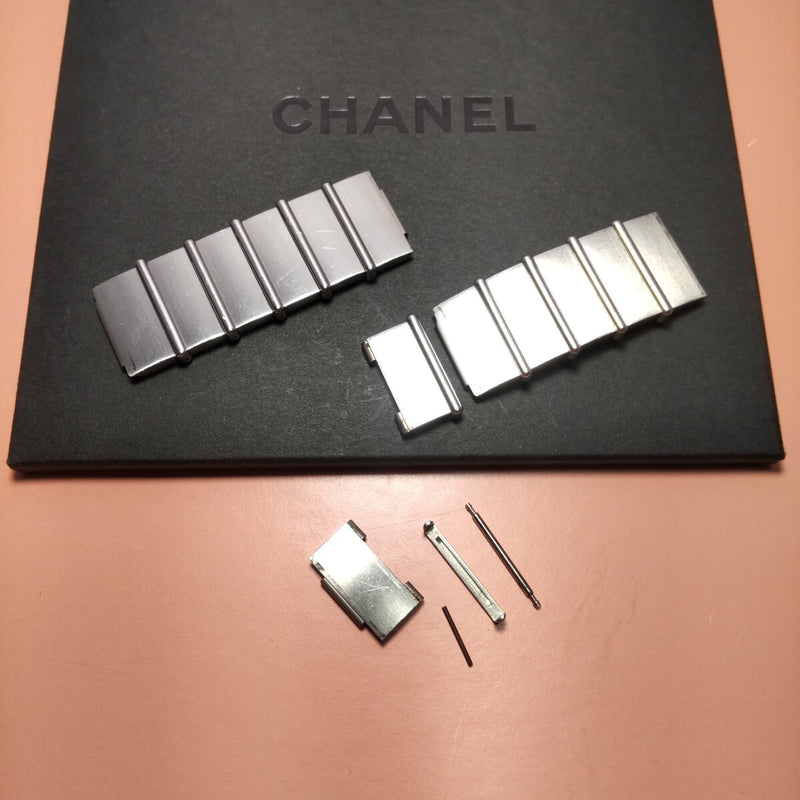 Chanel Mademoiselle H0826 Watch Bracelet Link Stainless Steel Silver-tone