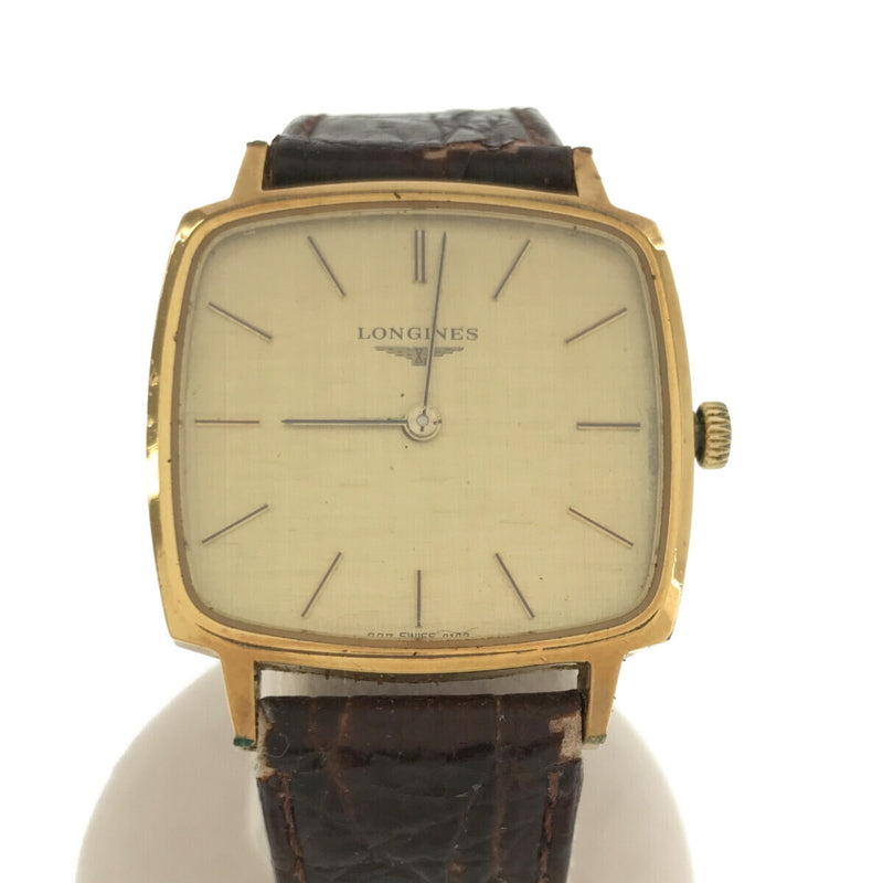 Longines Hand-wound Wristwatch Square Face Stainless Steel Case Aftermarket