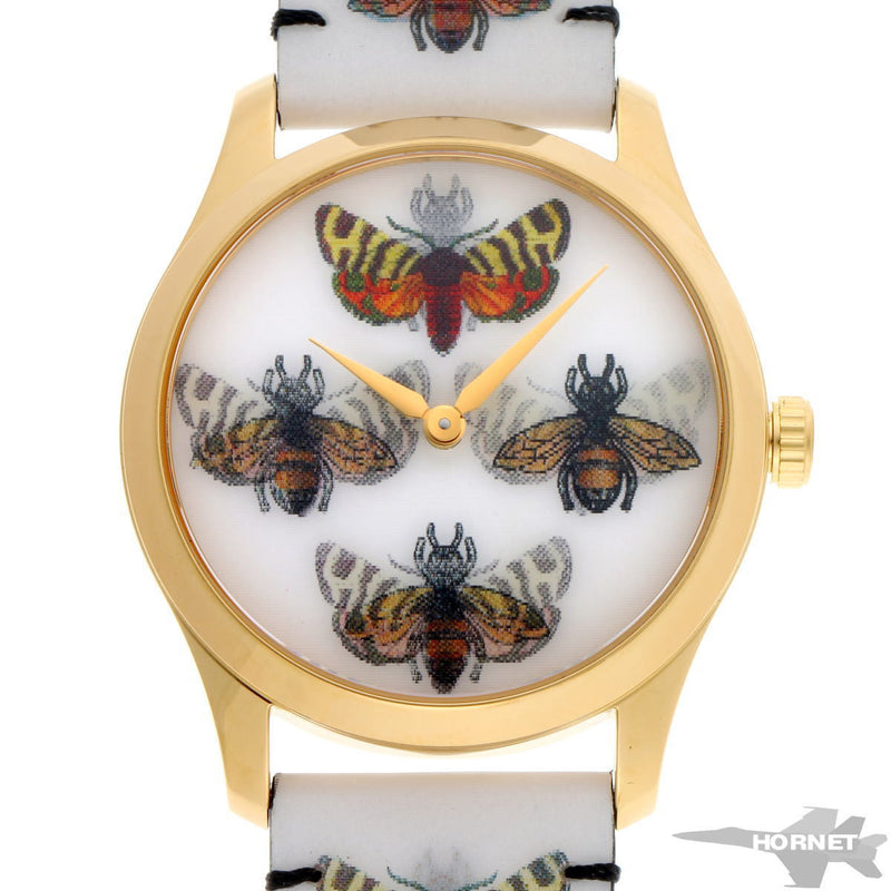 Gucci G-timeless Quartz Ya1264109 Gold Plated Stainless Steel Ladies Watch